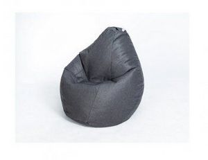 Кресло-мешок Груша велюр темно - серое большое в Первоуральске - pervouralsk.ok-mebel.com | фото