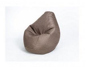 Кресло-мешок Груша велюр коричневое большое в Первоуральске - pervouralsk.ok-mebel.com | фото