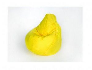 Кресло-мешок Груша малое желтое в Первоуральске - pervouralsk.ok-mebel.com | фото