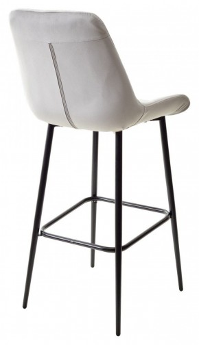Барный стул ХОФМАН, цвет H-09 Светло-серый, велюр / черный каркас М-City в Первоуральске - pervouralsk.ok-mebel.com | фото 6