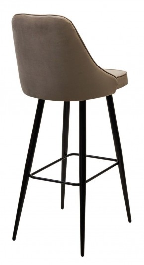Барный стул NEPAL-BAR БЕЖЕВЫЙ #5, велюр/ черный каркас (H=78cm) М-City в Первоуральске - pervouralsk.ok-mebel.com | фото 3