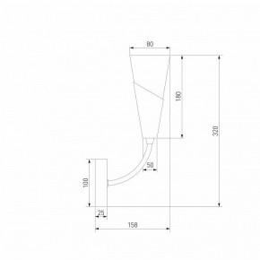 Бра Eurosvet Rhyton 60167/1 латунь в Первоуральске - pervouralsk.ok-mebel.com | фото 5