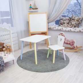 Детский комплект стол и стул «Корона» Rolti Baby (белый/цветной, массив березы/мдф) в Первоуральске - pervouralsk.ok-mebel.com | фото 2