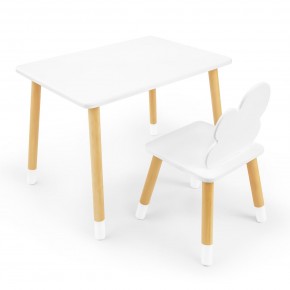 Детский комплект стол и стул «Облачко» Rolti Baby (белый/береза, массив березы/мдф) в Первоуральске - pervouralsk.ok-mebel.com | фото