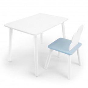 Детский комплект стол и стул «Облачко» Rolti Baby (белый/голубой, массив березы/мдф) в Первоуральске - pervouralsk.ok-mebel.com | фото