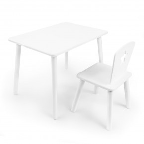 Детский комплект стол и стул «Звезда» Rolti Baby (белый/белый, массив березы/мдф) в Первоуральске - pervouralsk.ok-mebel.com | фото 1