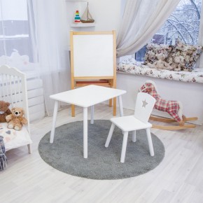 Детский комплект стол и стул «Звезда» Rolti Baby (белый/белый, массив березы/мдф) в Первоуральске - pervouralsk.ok-mebel.com | фото 2