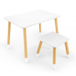 Детский комплект стол и табурет Rolti Baby (белая столешница/белое сиденье/береза ножки) в Первоуральске - pervouralsk.ok-mebel.com | фото