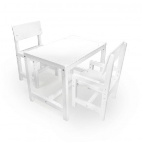 Детский растущий комплект стол и два стула  Я САМ "Лофт" (Белый, Белый) в Первоуральске - pervouralsk.ok-mebel.com | фото