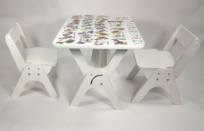 Детский растущий стол-парта и два стула Я САМ "Умка-Дуо" (Алфавит) в Первоуральске - pervouralsk.ok-mebel.com | фото