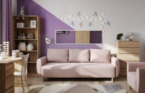 Диван-кровать Тулисия светло-розовый, ткань рогожка в Первоуральске - pervouralsk.ok-mebel.com | фото