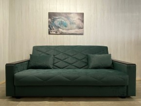 Диван Престиж-15 (НПБ+МДФ) велюр Sensey bottle green в Первоуральске - pervouralsk.ok-mebel.com | фото 2