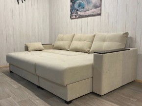 Диван угловой Комфорт-3 (НПБ+МДФ) велюр Luma 01 в Первоуральске - pervouralsk.ok-mebel.com | фото 4