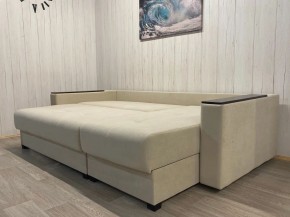 Диван угловой Комфорт-3 (НПБ+МДФ) велюр Luma 01 в Первоуральске - pervouralsk.ok-mebel.com | фото 5
