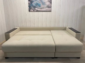 Диван угловой Комфорт-3 (НПБ+МДФ) велюр Luma 01 в Первоуральске - pervouralsk.ok-mebel.com | фото 6