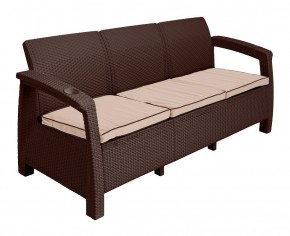 Диван Yalta Premium Sofa 3 Set (Ялта) шоколадный (+подушки под спину) в Первоуральске - pervouralsk.ok-mebel.com | фото 2