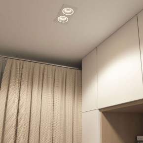 DK2062-WH Встраиваемый светильник, IP 20, до 15 Вт, GU10, LED, белый, алюминий в Первоуральске - pervouralsk.ok-mebel.com | фото 4