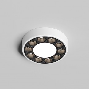 DK2440-WB Встраиваемый светильник DUAL 5+5 Вт, LED 4000K, IP 20, d90mm, белый/черный, алюминий/акрил в Первоуральске - pervouralsk.ok-mebel.com | фото