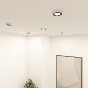 DK2441-WB Встраиваемый светильник DUAL 9+9 Вт, LED 4000K, IP 20, d120mm, белый/черный, алюминий/акрил в Первоуральске - pervouralsk.ok-mebel.com | фото 6