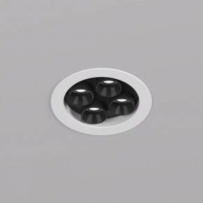 DK2510-WB Встраиваемый светильник SPACE со светодиодом d65 220V 8W 38° 4000К IP20 белый/черный алюминий в Первоуральске - pervouralsk.ok-mebel.com | фото