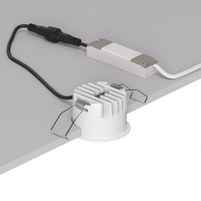 DK2510-WB Встраиваемый светильник SPACE со светодиодом d65 220V 8W 38° 4000К IP20 белый/черный алюминий в Первоуральске - pervouralsk.ok-mebel.com | фото 3