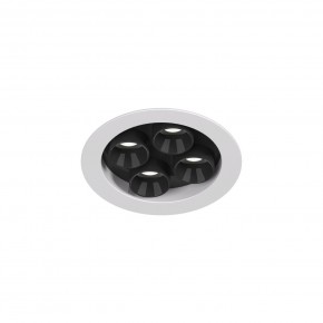 DK2510-WB Встраиваемый светильник SPACE со светодиодом d65 220V 8W 38° 4000К IP20 белый/черный алюминий в Первоуральске - pervouralsk.ok-mebel.com | фото 4