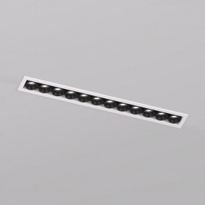 DK2515-WB Встраиваемый светильник SPACE со светодиодом L240mm 220V 20W 38° 4000К IP20 белый/черный алюминий в Первоуральске - pervouralsk.ok-mebel.com | фото