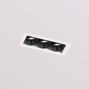 DK2530-WB Встраиваемый светильник SPACE со светодиодом под шпатлевку L69mm 220V 6W 38° 4000К IP20 белый/черный алюминий в Первоуральске - pervouralsk.ok-mebel.com | фото