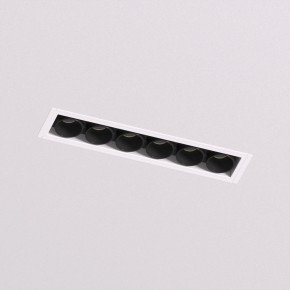 DK2531-WB Встраиваемый светильник SPACE со светодиодом под шпатлевку L126mm 220V 10W 38° 4000К IP20 белый/черный алюминий в Первоуральске - pervouralsk.ok-mebel.com | фото 2