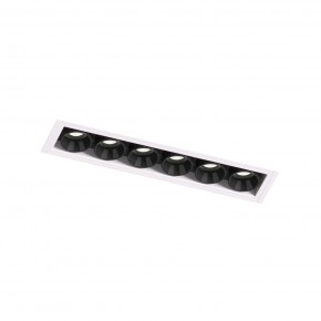 DK2531-WB Встраиваемый светильник SPACE со светодиодом под шпатлевку L126mm 220V 10W 38° 4000К IP20 белый/черный алюминий в Первоуральске - pervouralsk.ok-mebel.com | фото 6