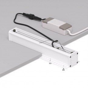 DK2532-WB Встраиваемый светильник SPACE со светодиодом под шпатлевку L240mm 220V 20W 38° 4000К IP20 белый/черный алюминий в Первоуральске - pervouralsk.ok-mebel.com | фото 5