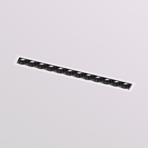 DK2532-WB Встраиваемый светильник SPACE со светодиодом под шпатлевку L240mm 220V 20W 38° 4000К IP20 белый/черный алюминий в Первоуральске - pervouralsk.ok-mebel.com | фото