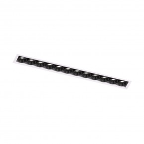 DK2532-WB Встраиваемый светильник SPACE со светодиодом под шпатлевку L240mm 220V 20W 38° 4000К IP20 белый/черный алюминий в Первоуральске - pervouralsk.ok-mebel.com | фото 5