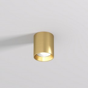 DK2610-SB Накладной светильник SHINE TUBE со светодиодом, D70*H80, IP20, 3000К, 10W, RA?90, сатинированная латунь, алюминий в Первоуральске - pervouralsk.ok-mebel.com | фото