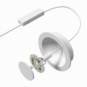 DK2700-WH Встраиваемый светильник, IP 20, 7 Вт, LED 3000, белый, алюминий в Первоуральске - pervouralsk.ok-mebel.com | фото 4