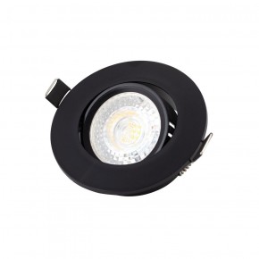 DK3020-BK Встраиваемый светильник, IP 20, 10 Вт, GU5.3, LED, черный, пластик в Первоуральске - pervouralsk.ok-mebel.com | фото 1