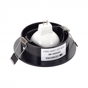 DK3020-BK Встраиваемый светильник, IP 20, 10 Вт, GU5.3, LED, черный, пластик в Первоуральске - pervouralsk.ok-mebel.com | фото 3