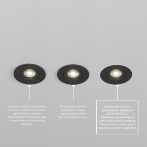 DK3020-BK Встраиваемый светильник, IP 20, 10 Вт, GU5.3, LED, черный, пластик в Первоуральске - pervouralsk.ok-mebel.com | фото 5