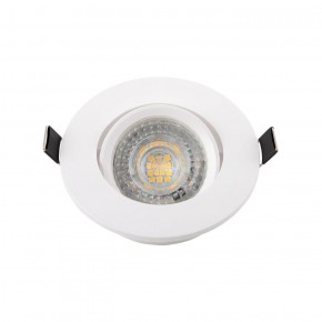 DK3020-WH Встраиваемый светильник, IP 20, 10 Вт, GU5.3, LED, белый, пластик в Первоуральске - pervouralsk.ok-mebel.com | фото 2