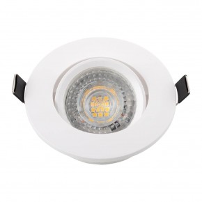 DK3020-WH Встраиваемый светильник, IP 20, 10 Вт, GU5.3, LED, белый, пластик в Первоуральске - pervouralsk.ok-mebel.com | фото 4