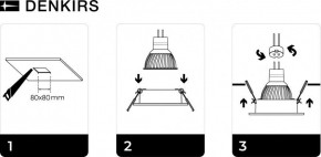 DK3021-BK Встраиваемый светильник, IP 20, 10 Вт, GU5.3, LED, черный, пластик в Первоуральске - pervouralsk.ok-mebel.com | фото 5