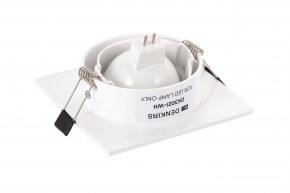 DK3021-WH Встраиваемый светильник, IP 20, 10 Вт, GU5.3, LED, белый, пластик в Первоуральске - pervouralsk.ok-mebel.com | фото 4