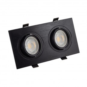 DK3022-BK Встраиваемый светильник, IP 20, 10 Вт, GU5.3, LED, черный, пластик в Первоуральске - pervouralsk.ok-mebel.com | фото