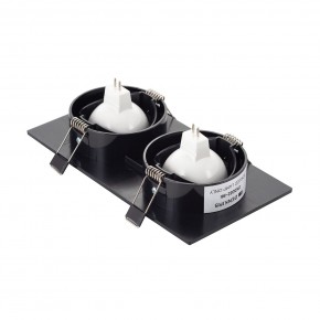 DK3022-BK Встраиваемый светильник, IP 20, 10 Вт, GU5.3, LED, черный, пластик в Первоуральске - pervouralsk.ok-mebel.com | фото 3