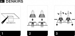 DK3022-BK Встраиваемый светильник, IP 20, 10 Вт, GU5.3, LED, черный, пластик в Первоуральске - pervouralsk.ok-mebel.com | фото 6