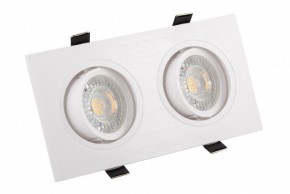 DK3022-WH Встраиваемый светильник, IP 20, 10 Вт, GU5.3, LED, белый, пластик в Первоуральске - pervouralsk.ok-mebel.com | фото