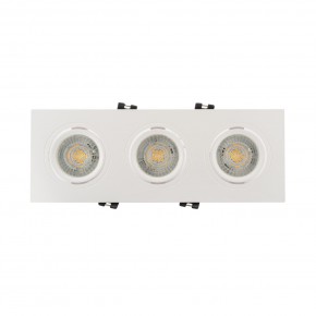 DK3023-WH Встраиваемый светильник, IP 20, 10 Вт, GU5.3, LED, белый, пластик в Первоуральске - pervouralsk.ok-mebel.com | фото