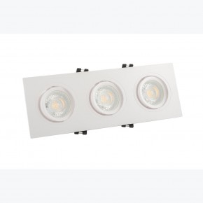 DK3023-WH Встраиваемый светильник, IP 20, 10 Вт, GU5.3, LED, белый, пластик в Первоуральске - pervouralsk.ok-mebel.com | фото 2