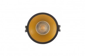 DK3026-BG Встраиваемый светильник, IP 20, 10 Вт, GU5.3, LED, черный/золотой, пластик в Первоуральске - pervouralsk.ok-mebel.com | фото