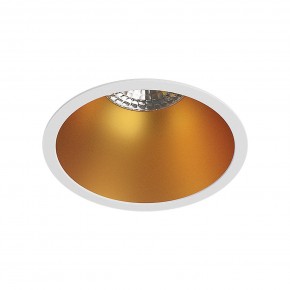 DK3026-WG Встраиваемый светильник, IP 20, 10 Вт, GU5.3, LED, белый/золотой, пластик в Первоуральске - pervouralsk.ok-mebel.com | фото